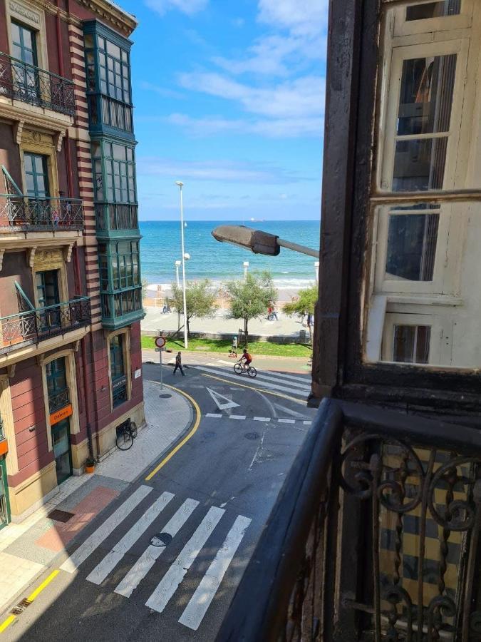 122A - Emblematica Vivienda En Playa San Lorenzo 기욘 외부 사진