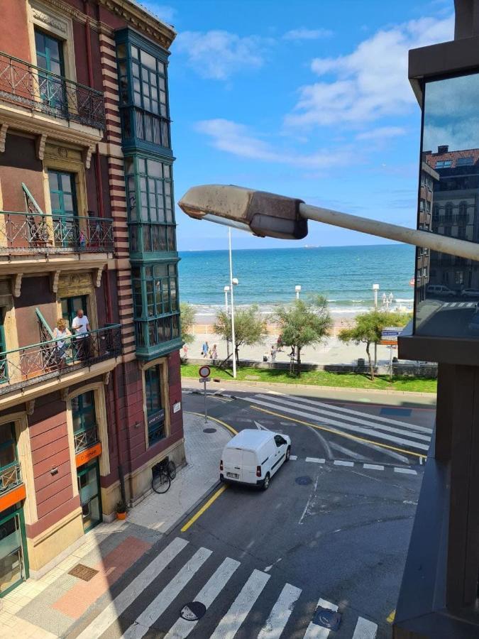 122A - Emblematica Vivienda En Playa San Lorenzo 기욘 외부 사진